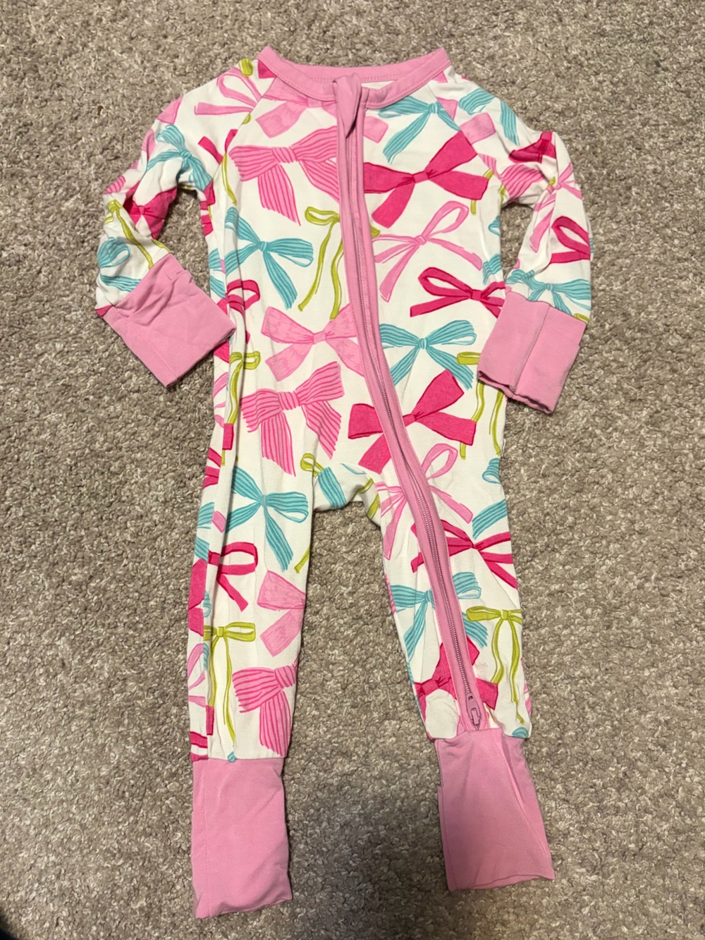 Little Sleepies Ribbons & Bows Zippy